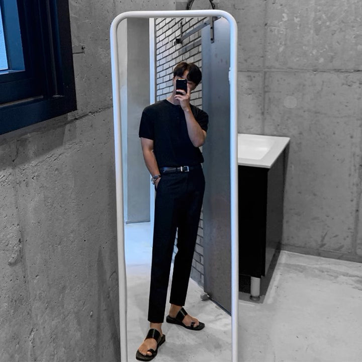 S8 No. 156 Quarter Button Short-Sleeved T-Shirt