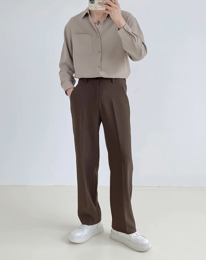 S8 No. 246 Loose Long-Sleeved Shirt