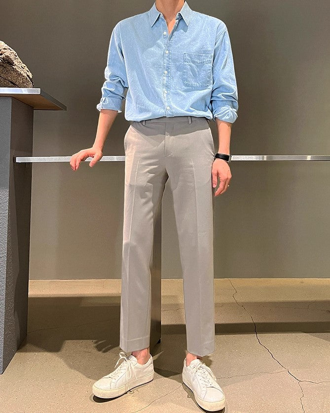 S8 No. 347 Denim Long-Sleeved Shirt