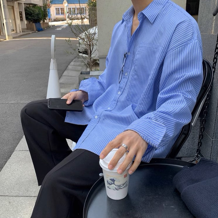 S8 No. 367 Striped Long-Sleeved Shirt