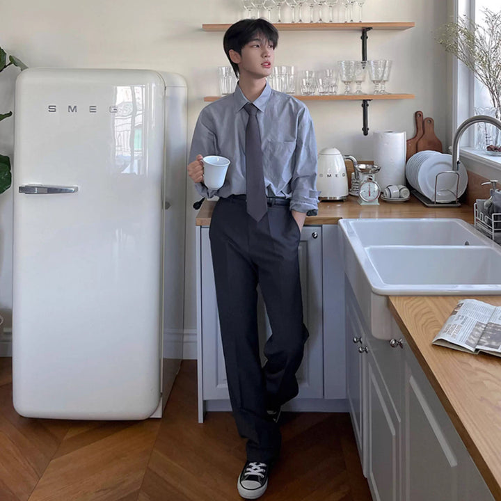 S8 No. 374 Loose Long-Sleeved Shirt