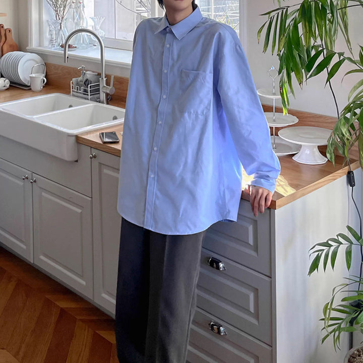 S8 No. 374 Loose Long-Sleeved Shirt