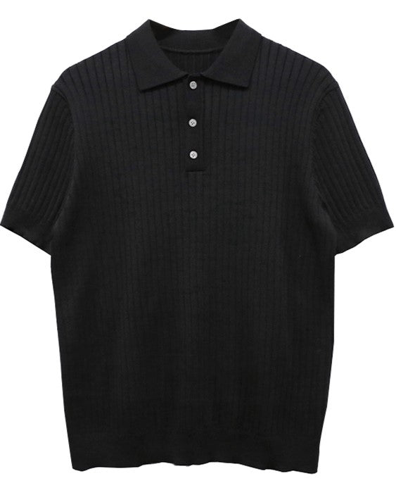 S8 No. 402 Pleated Polo T-Shirt