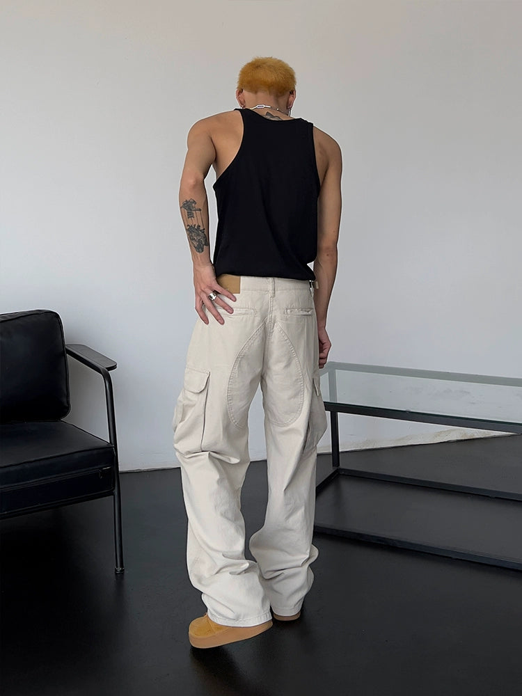 S8 No. 504 Loose Straight Cargo Pants