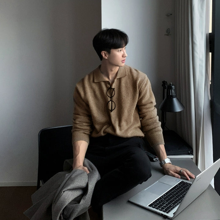 S8 No. 244 Loose Lapel Sweater