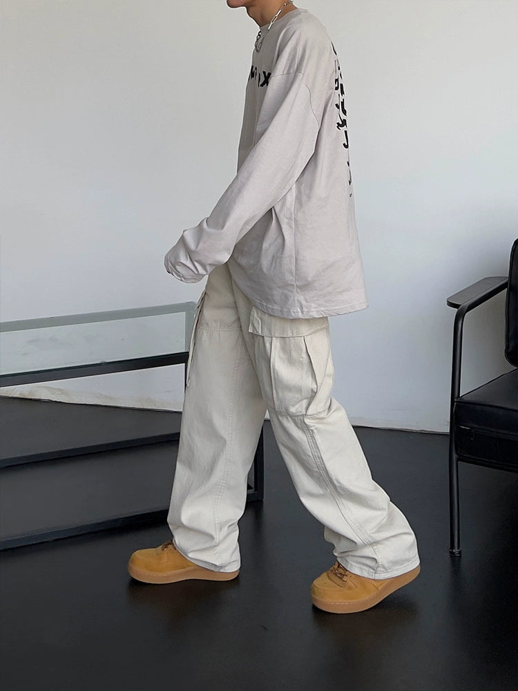 S8 No. 504 Loose Straight Cargo Pants