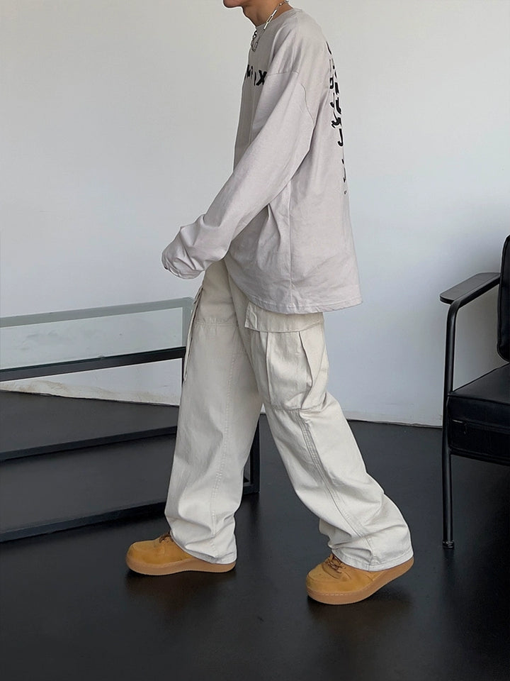 S8 No. 504 Loose Straight Cargo Pants