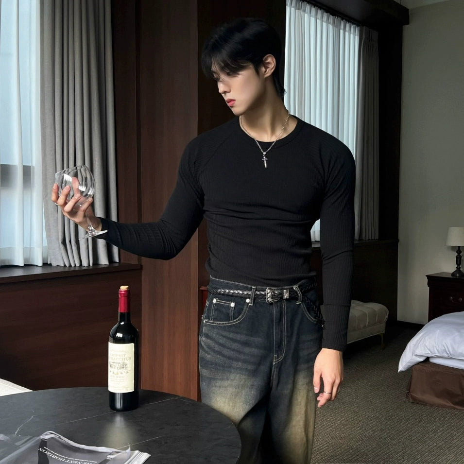 S8 No. 701 Ribbed Long-Sleeve Tee