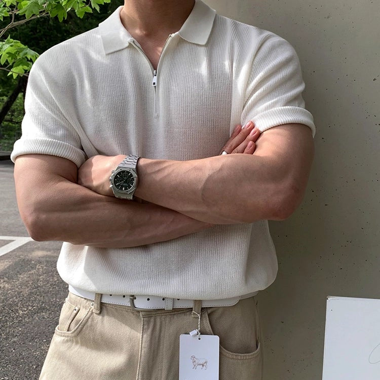 S8 No. 643 Quarter-Zip Polo Shirt