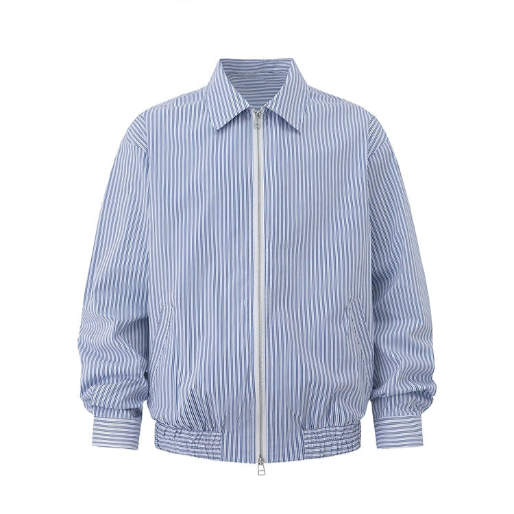 S8 No. 681 Striped Oversized Shirt Jacket