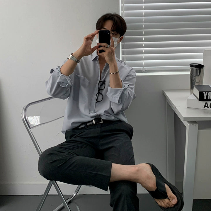 S8 No. 351 Casual Collared Shirt