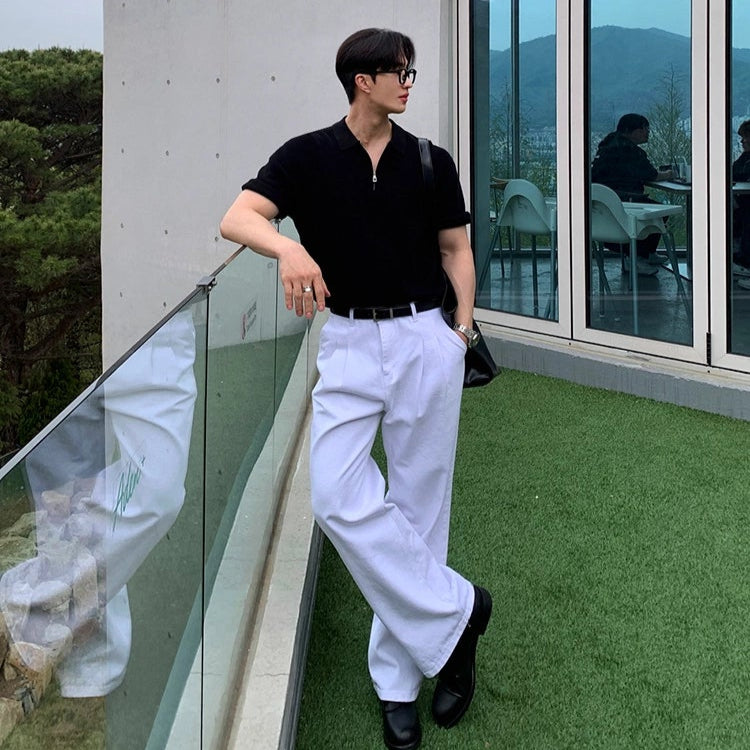 S8 No. 643 Quarter-Zip Polo Shirt