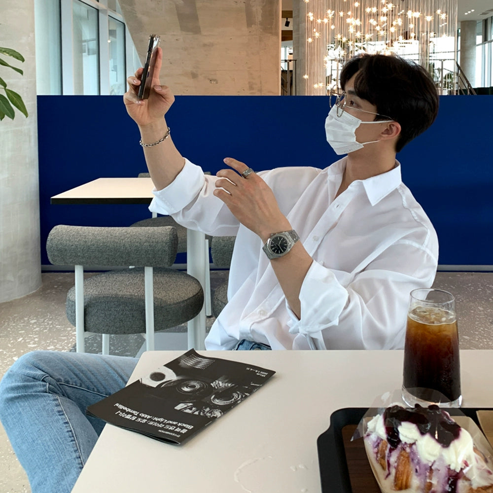 S8 No. 351 Casual Collared Shirt