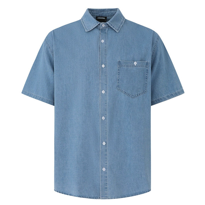 S8 No. 641 Casual Short Sleeve Denim Shirt