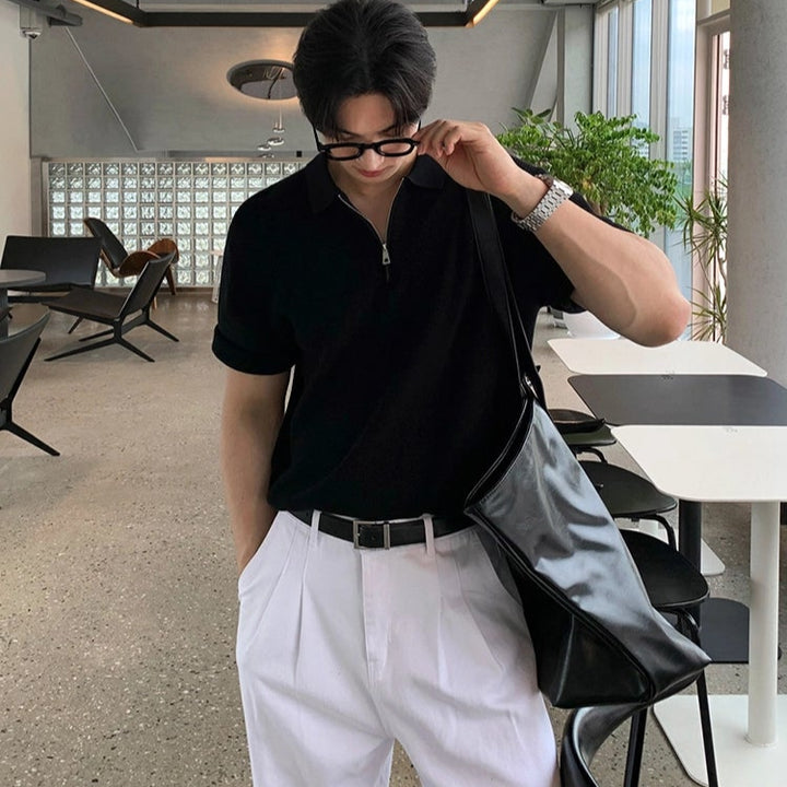 S8 No. 643 Quarter-Zip Polo Shirt