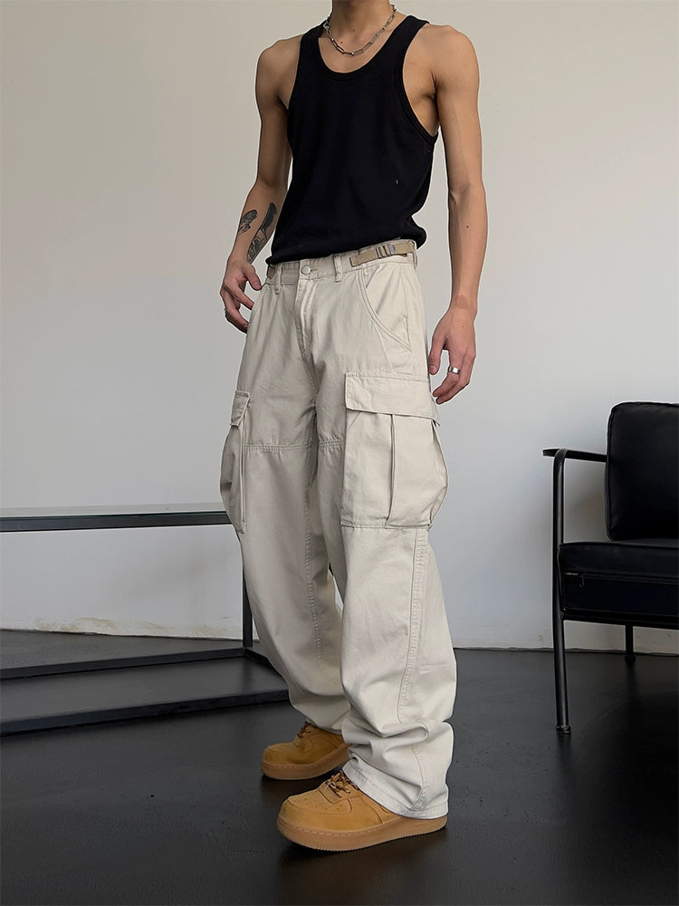 S8 No. 504 Loose Straight Cargo Pants