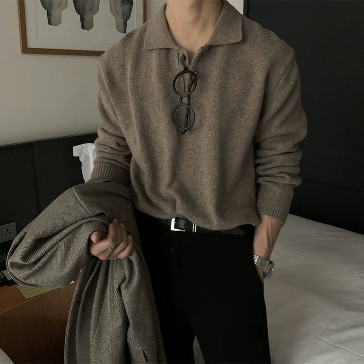 S8 No. 244 Loose Lapel Sweater
