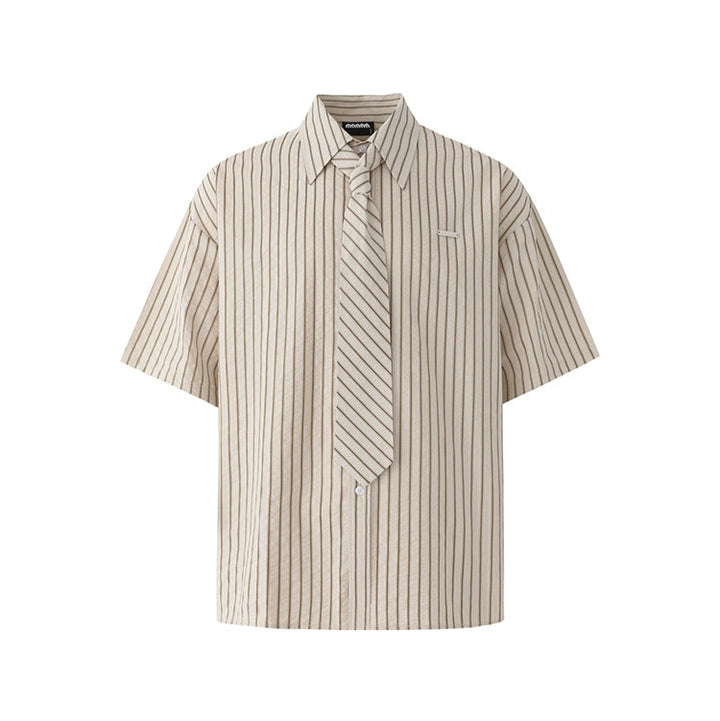 S8 No. 656 Pinstripe Short-Sleeve Shirt