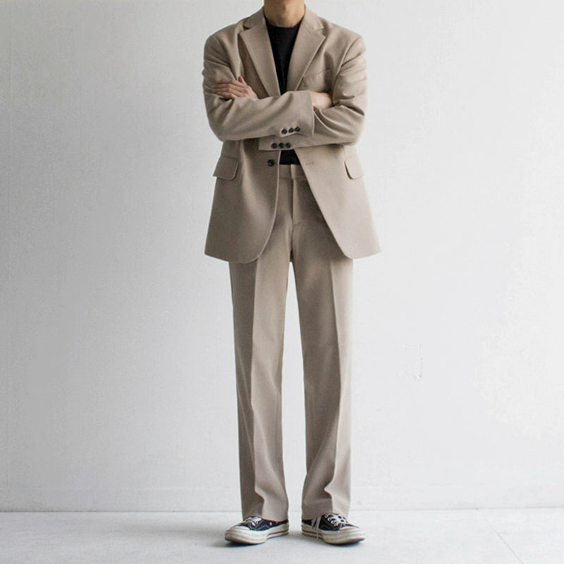 S8 No. 375 Casual Blazer And Straight-Leg Pants