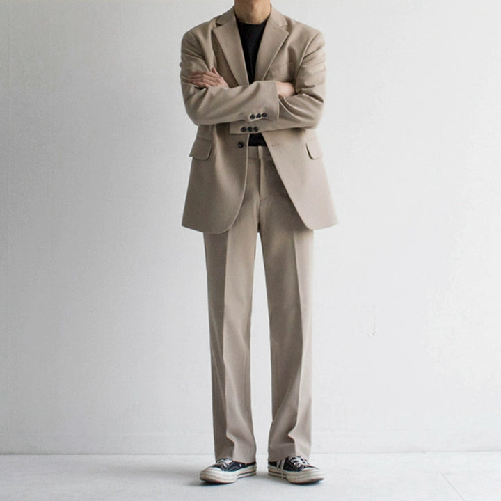 S8 No. 375 Casual Blazer And Straight-Leg Pants