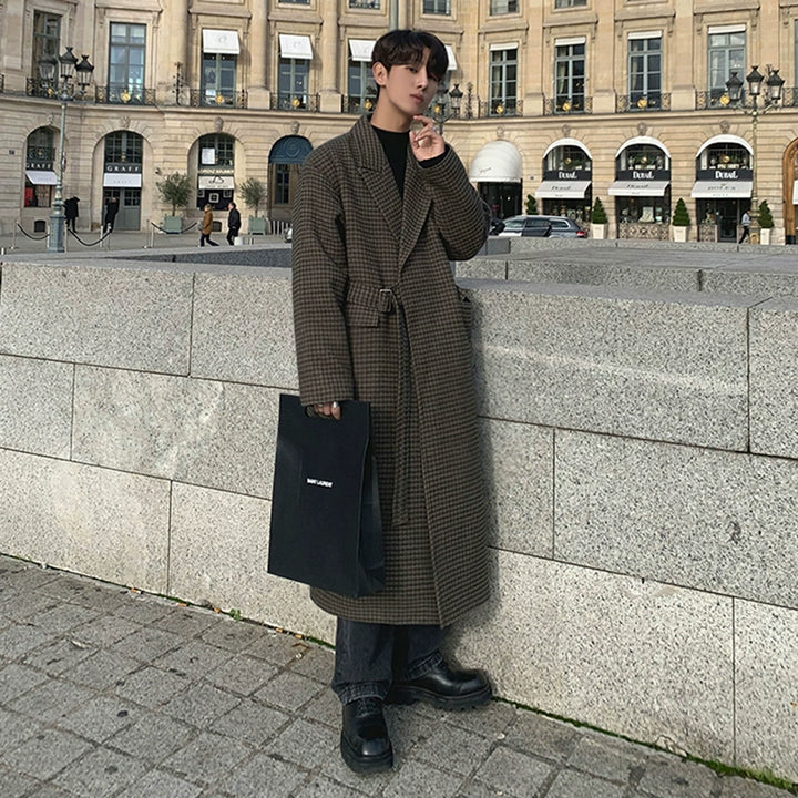 S8 No. 309 Plaid Woolen Coat