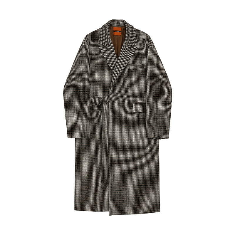 S8 No. 309 Plaid Woolen Coat
