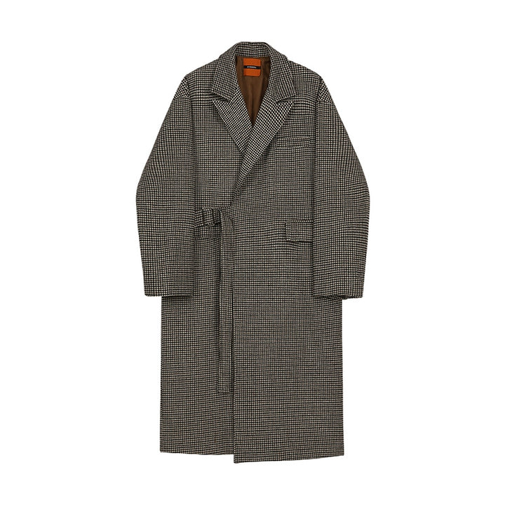 S8 No. 309 Plaid Woolen Coat