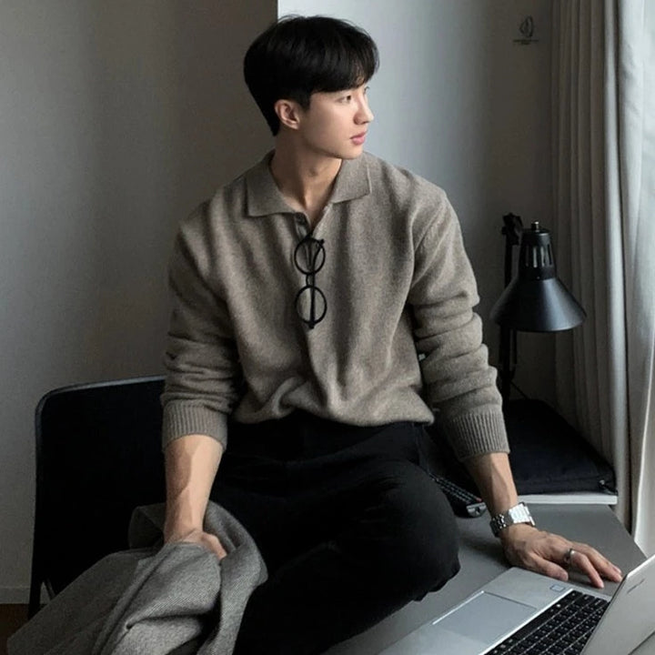 S8 No. 244 Loose Lapel Sweater