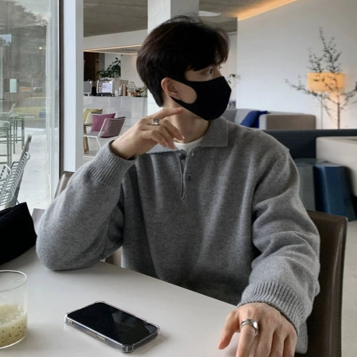 S8 No. 244 Loose Lapel Sweater