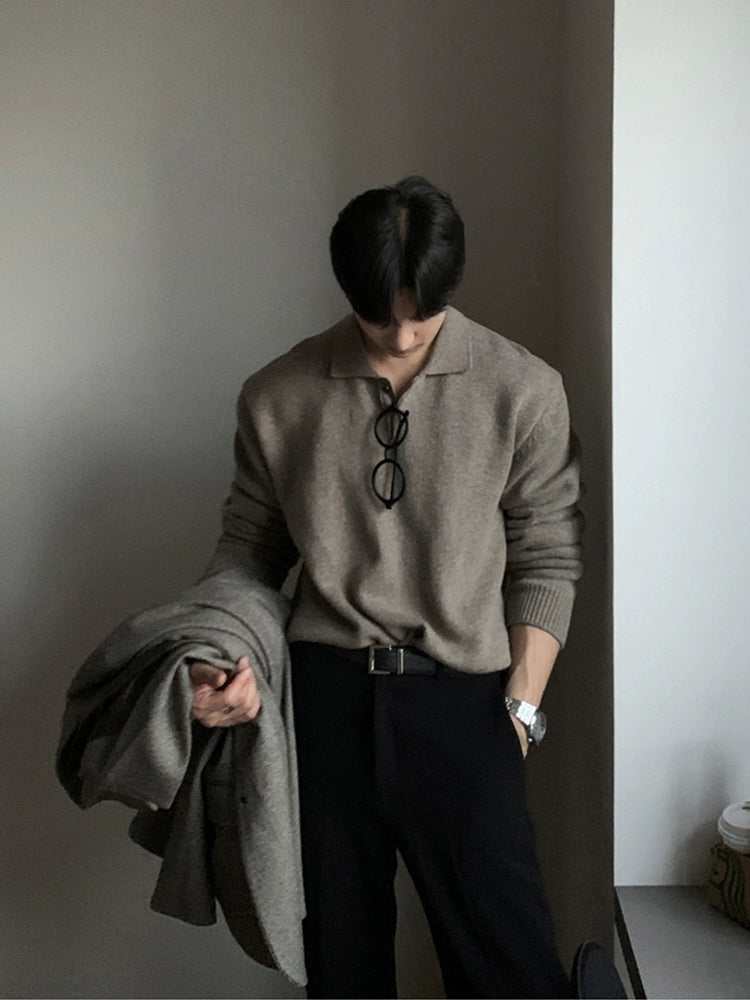 S8 No. 244 Loose Lapel Sweater