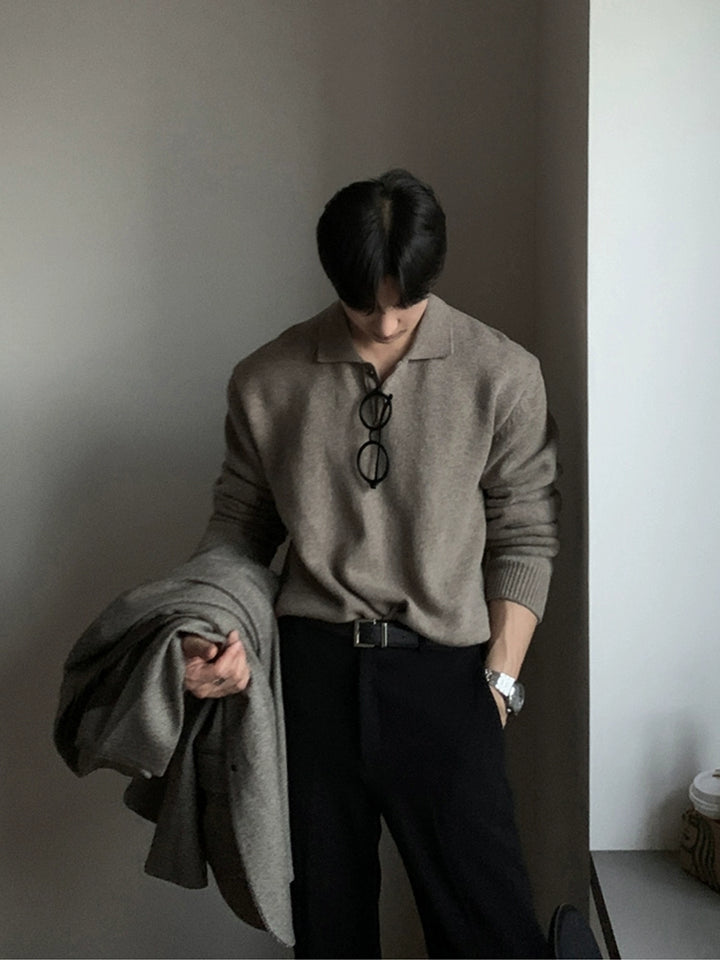 S8 No. 244 Loose Lapel Sweater
