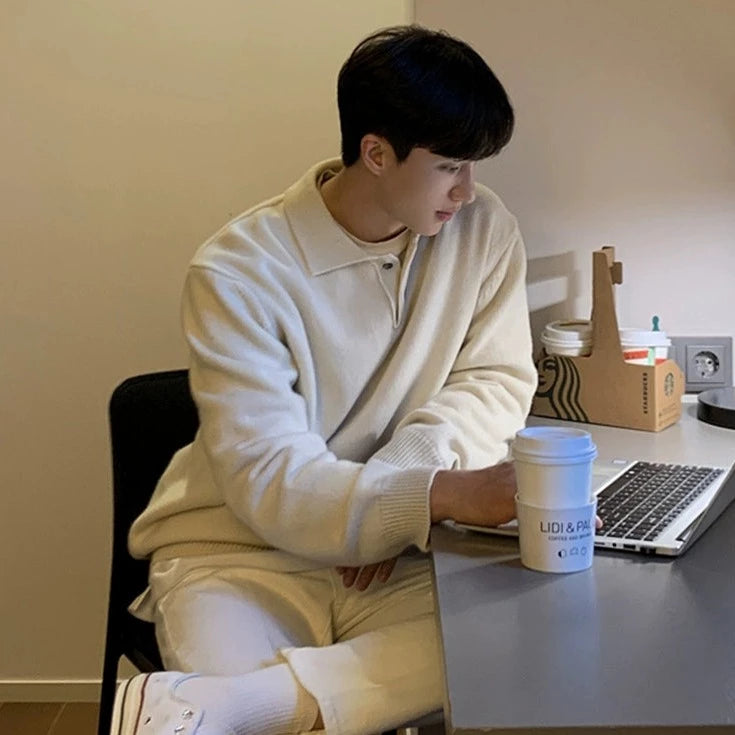 S8 No. 244 Loose Lapel Sweater