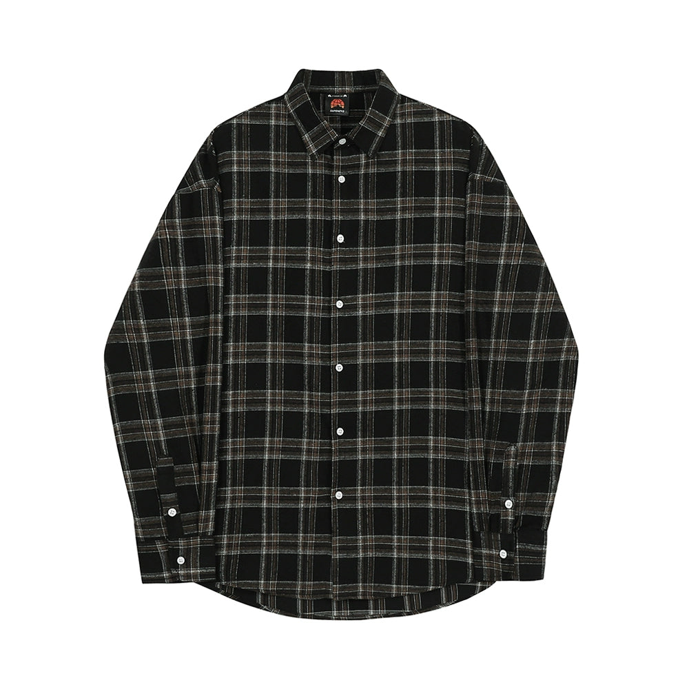 S8 No. 197 Plaid Long-Sleeved Shirt