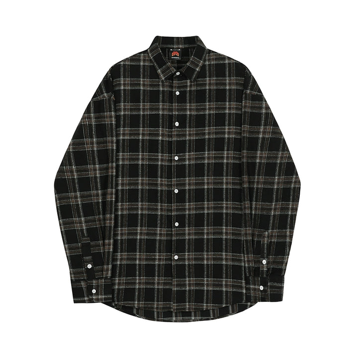 S8 No. 197 Plaid Long-Sleeved Shirt