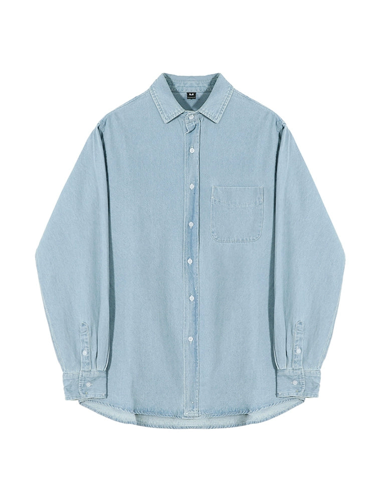 S8 No. 347 Denim Long-Sleeved Shirt
