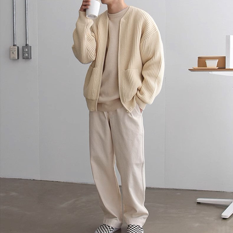 S8 No. 220 Round Neck Knit Cardigan
