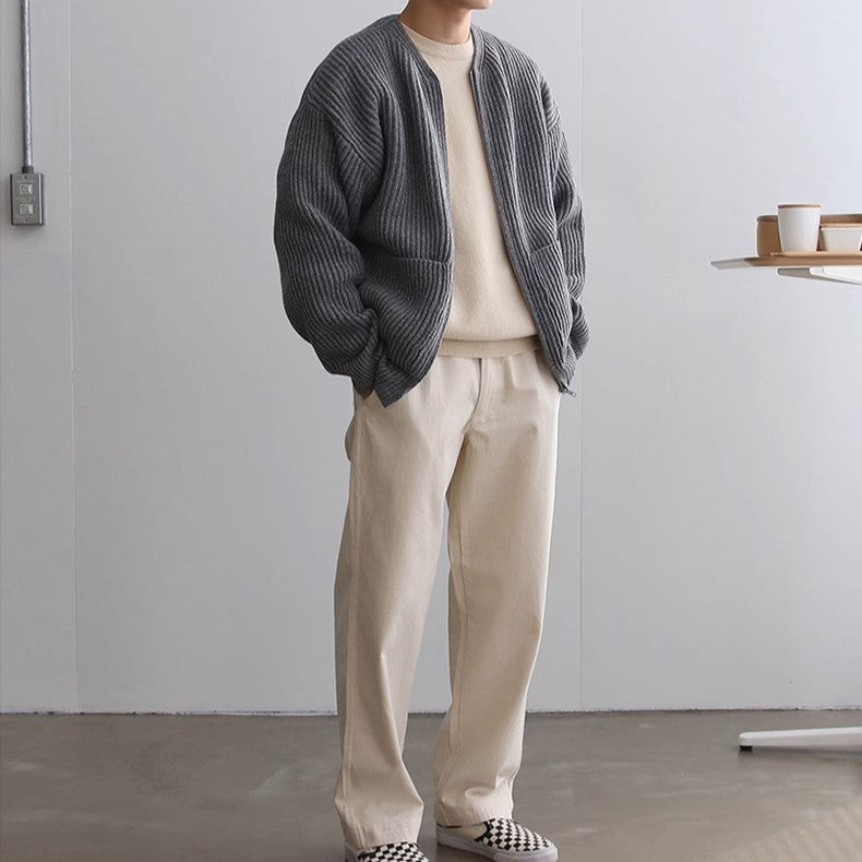 S8 No. 220 Round Neck Knit Cardigan