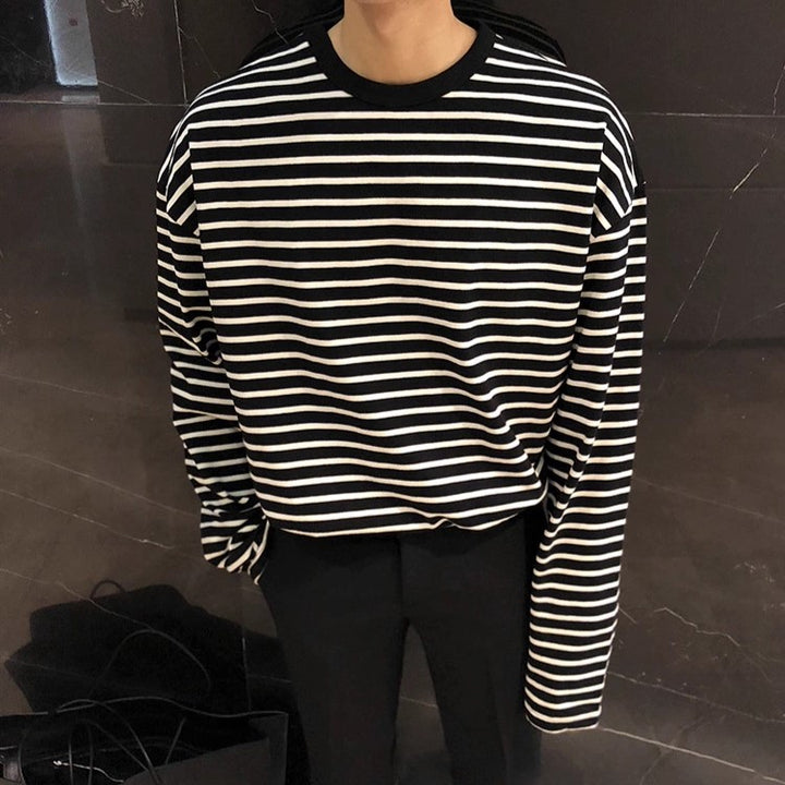 S8 No. 373 Striped Long-Sleeved T-Shirt