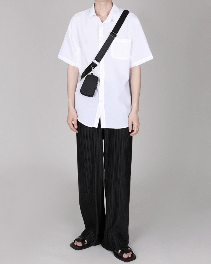S8 No. 376 Silk Wide-Leg Pants