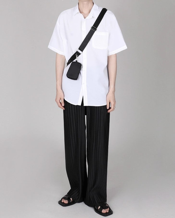 S8 No. 376 Silk Wide-Leg Pants