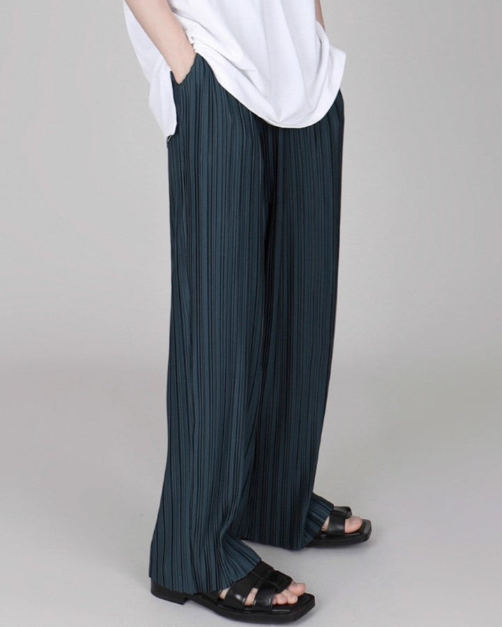 S8 No. 376 Silk Wide-Leg Pants