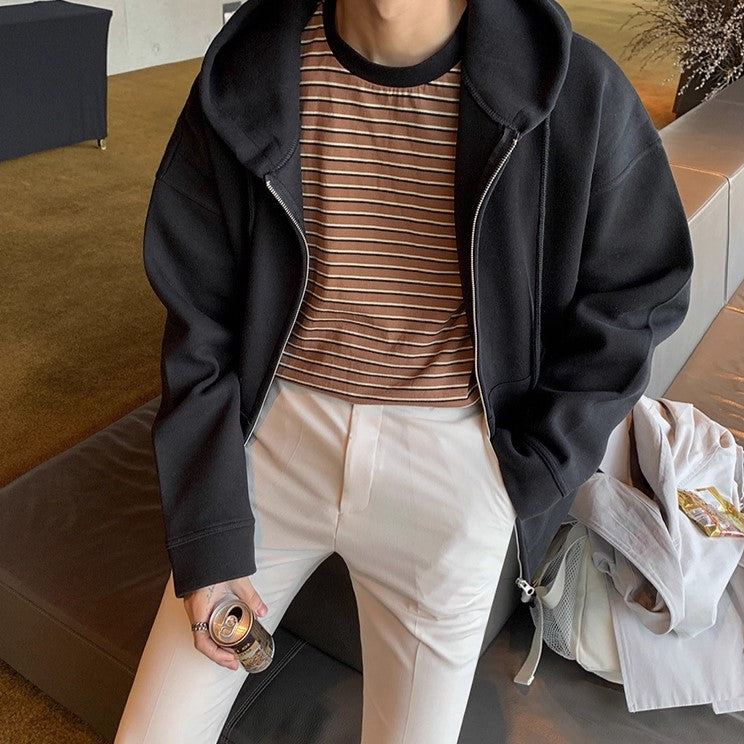 S8 No. 385 Loose Zip-Up Hoodie
