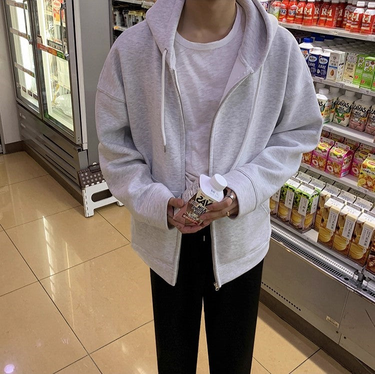 S8 No. 385 Loose Zip-Up Hoodie