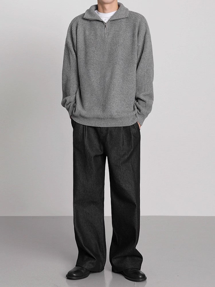 S8 No. 405 Knit Quarter-Zip Sweater