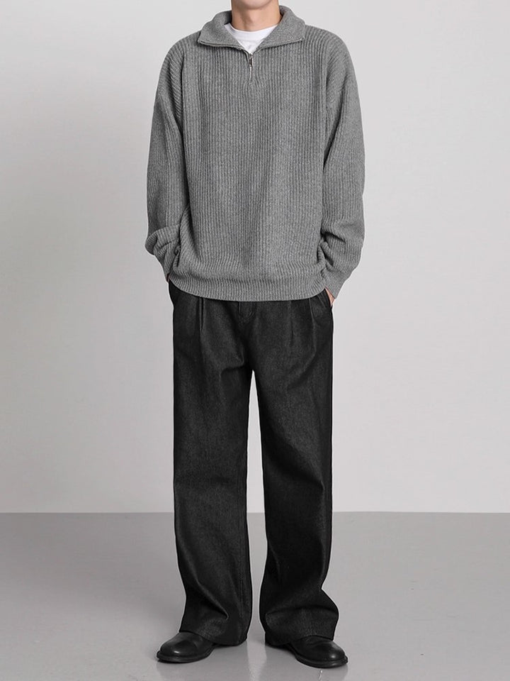 S8 No. 405 Knit Quarter-Zip Sweater
