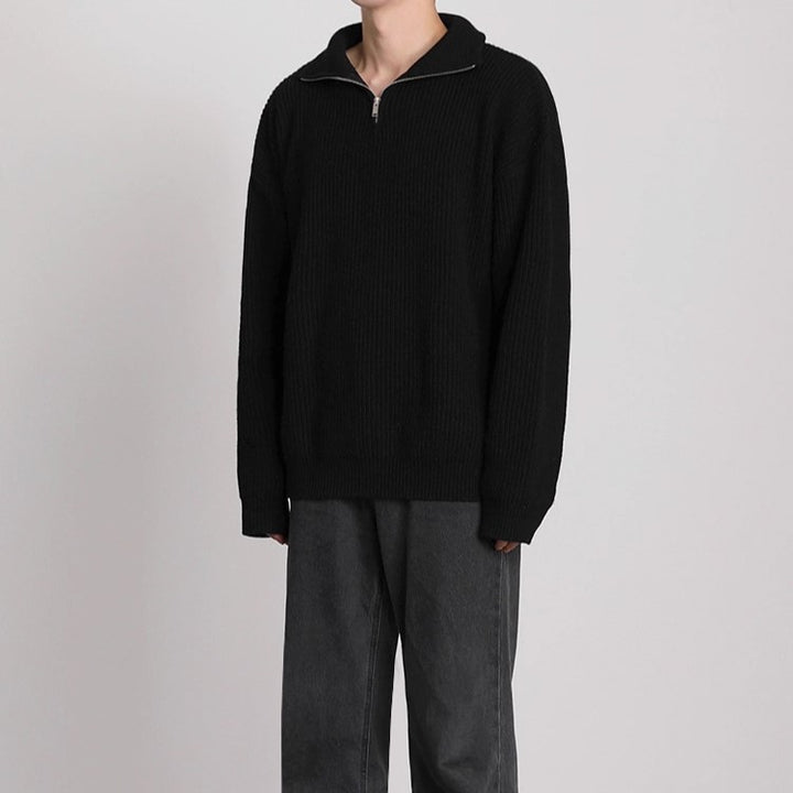 S8 No. 405 Knit Quarter-Zip Sweater