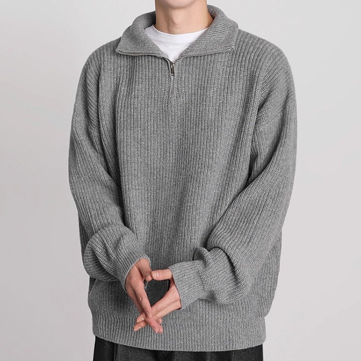 S8 No. 405 Knit Quarter-Zip Sweater