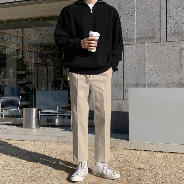 S8 No. 427 Collared Knit Sweater