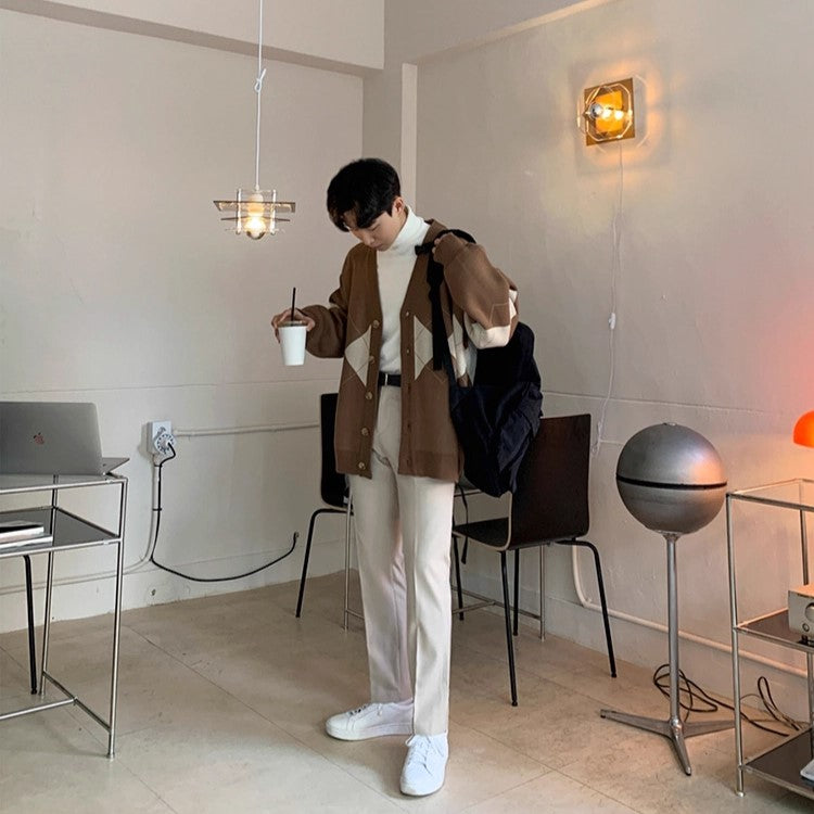 S8 No. 438 Casual V-neck Knit Cardigan