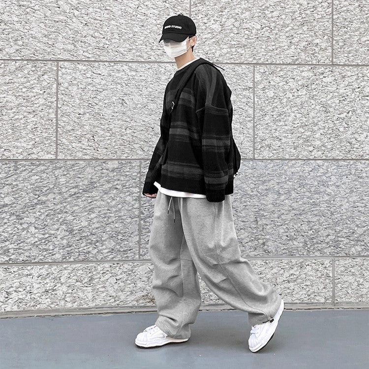 S8 No. 445 Contrasting Striped Sweatshirt